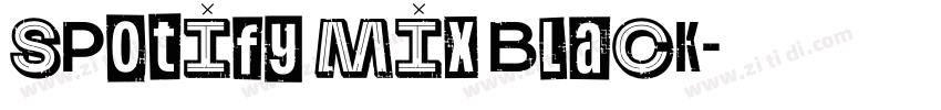 Spotify Mix Black字体转换